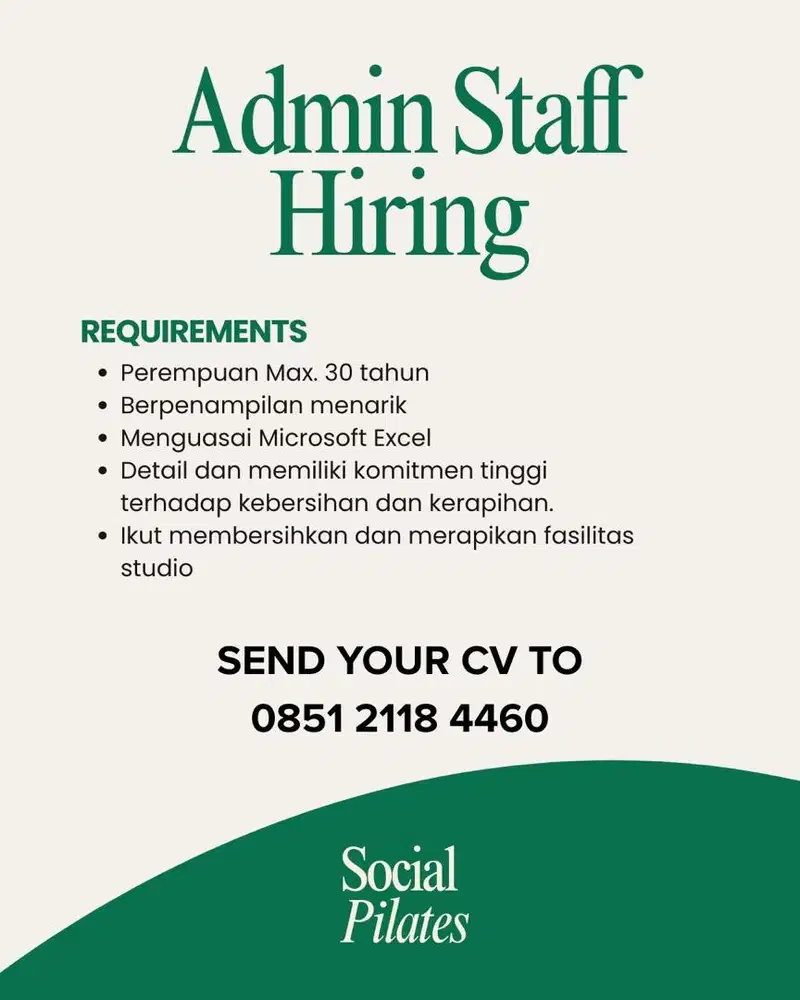 Lowongan Kerja Admin