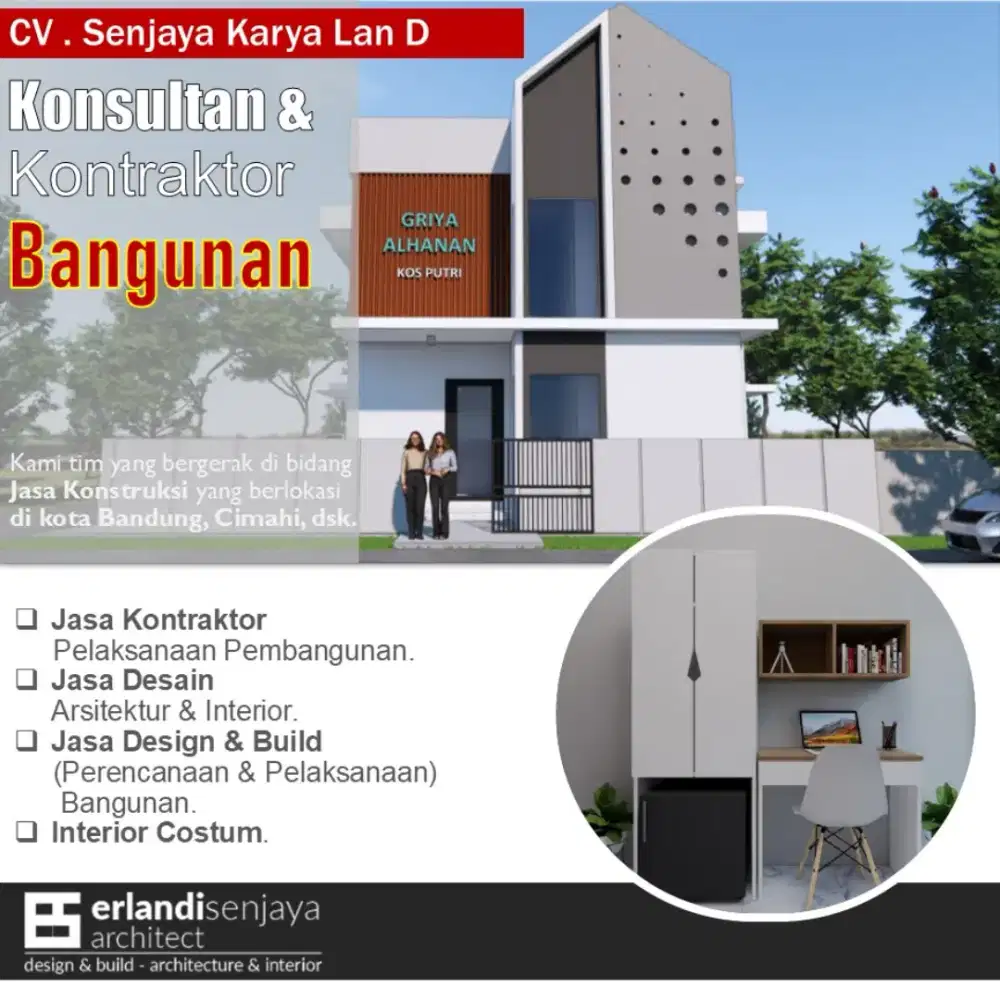 Jasa Arsitek & Interior/ Kontraktor/ Renovasi/ Tukang/ Kitchen Set