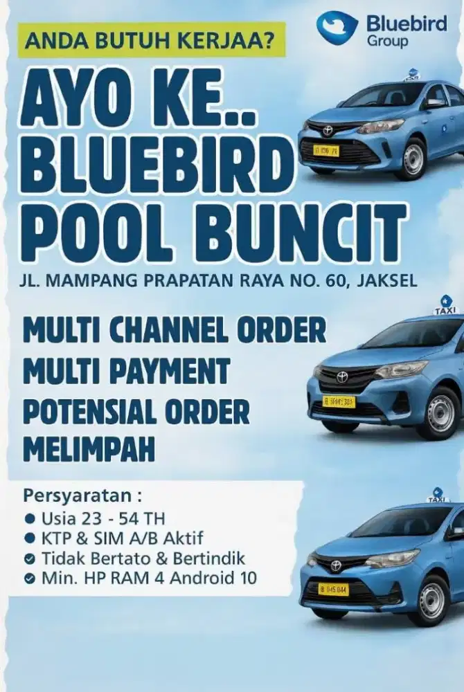 Driver Taksi Blue Bird