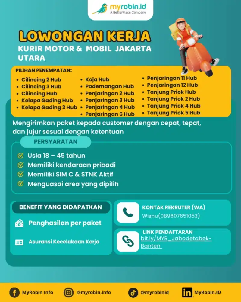 Kurir rider dan driver shopee express