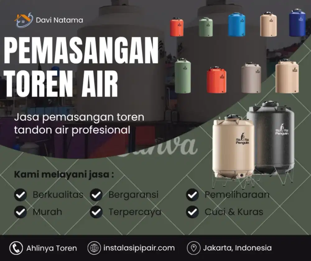 Jasa Instalasi Pemasangan Toren Air