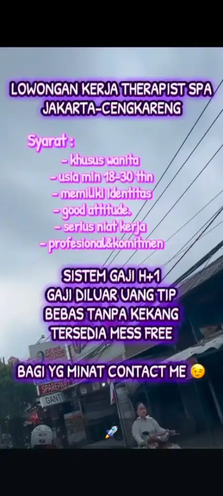 Butuh segera terapish spa