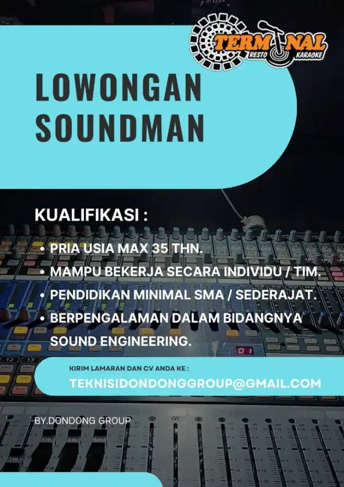 Lowongan soundman