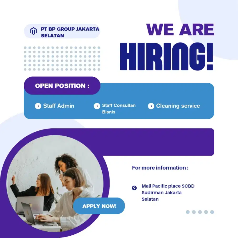 Loker di mall pacific place SCBD jakarta selatan