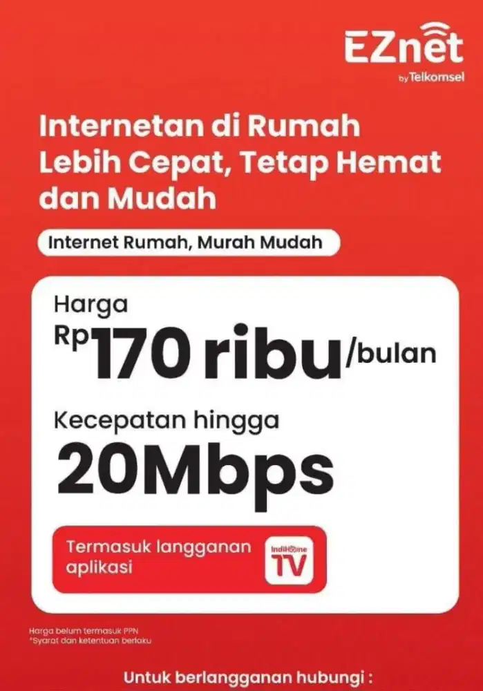 PASANG BARU WIFI INDIHOME ALL AREA..