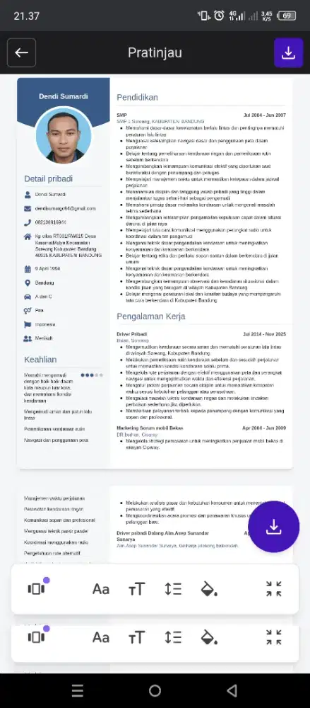 Cari Lowongan Kerja Driver Pribadi Saya Siap Kerja