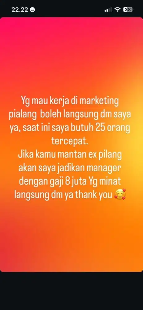 Lowongan Kerja Staff Merketing