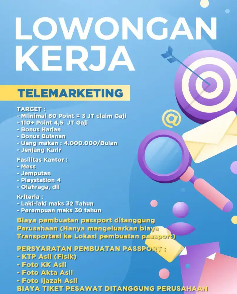 LOKER TELEMARKETING