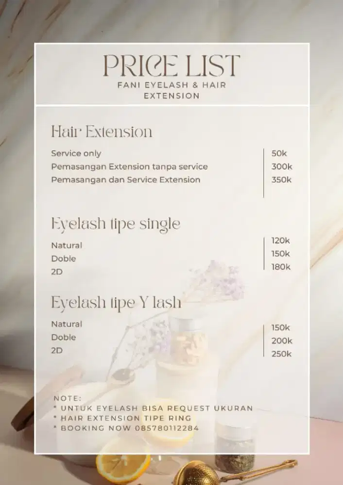 Terima eyelash extension & Hair Extension