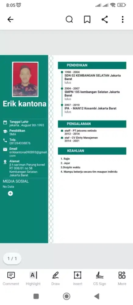 Erik kantona
