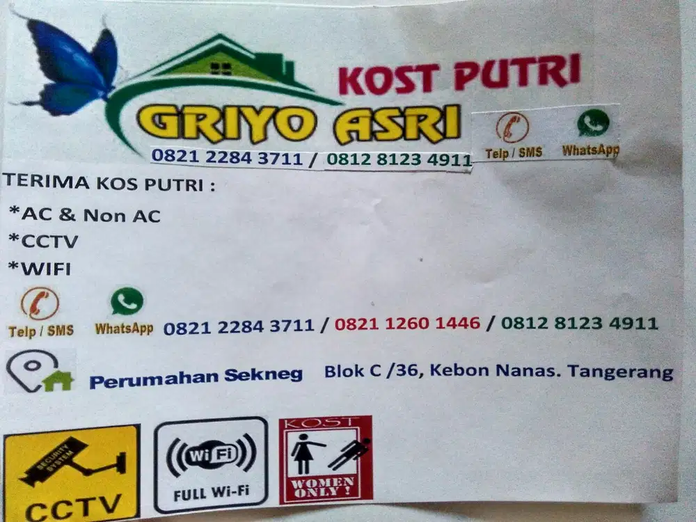 Griyo Asri Kos PuTri,Tangerang