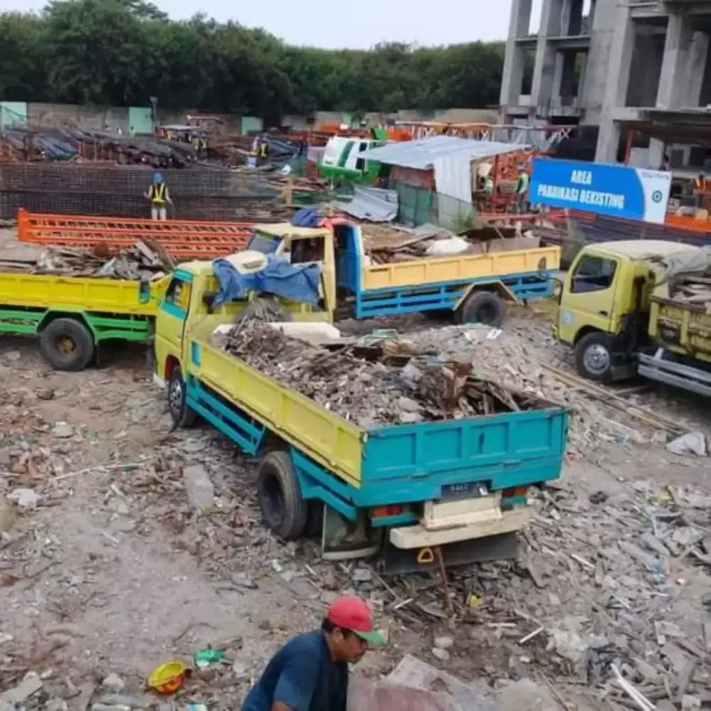 Jasa buang puing sampah proyek siap 24 jam