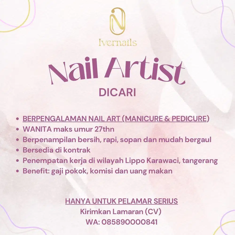 Lowongan Loker Nail Artist