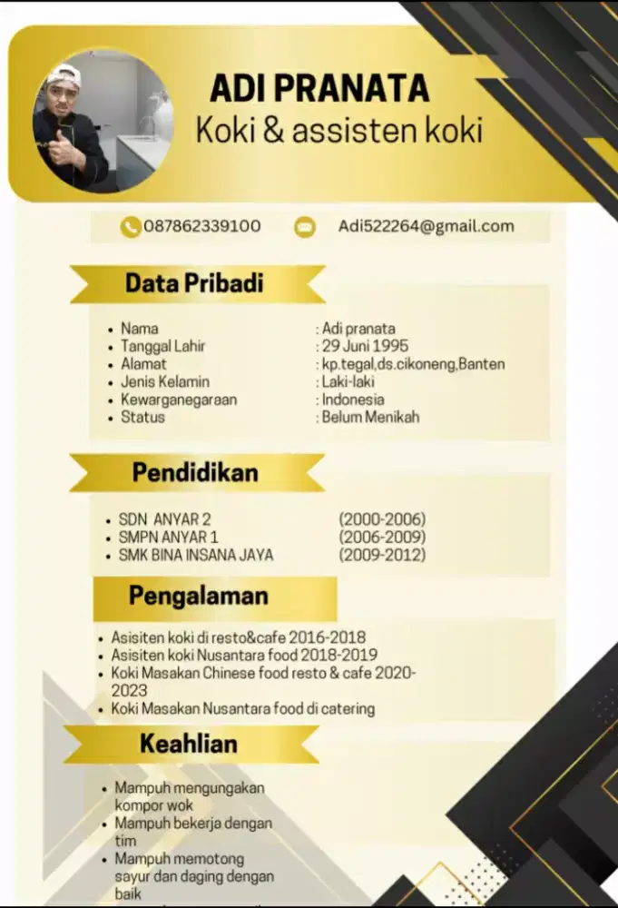 Mencari pekerjaan di bidang F&b