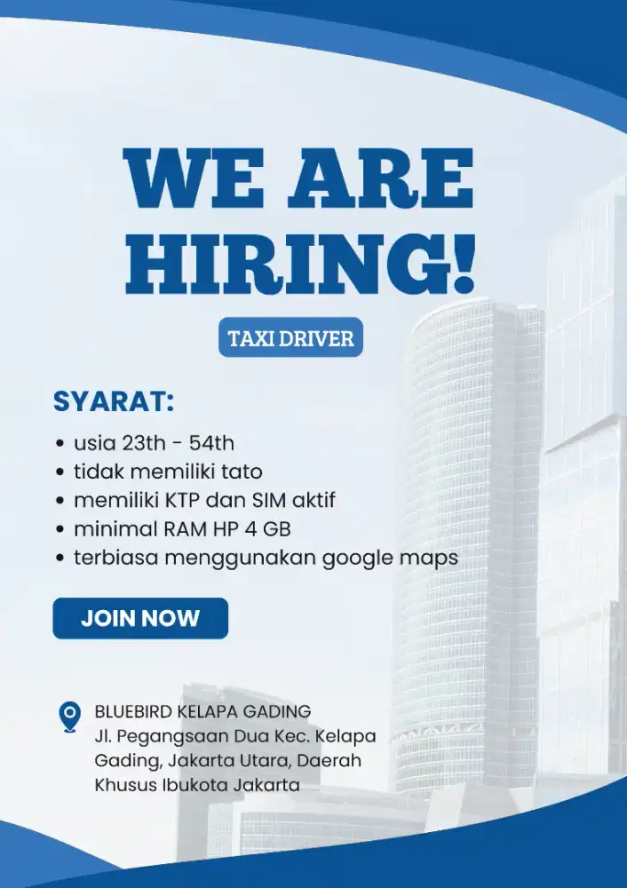 lowongan kerja driver/supir