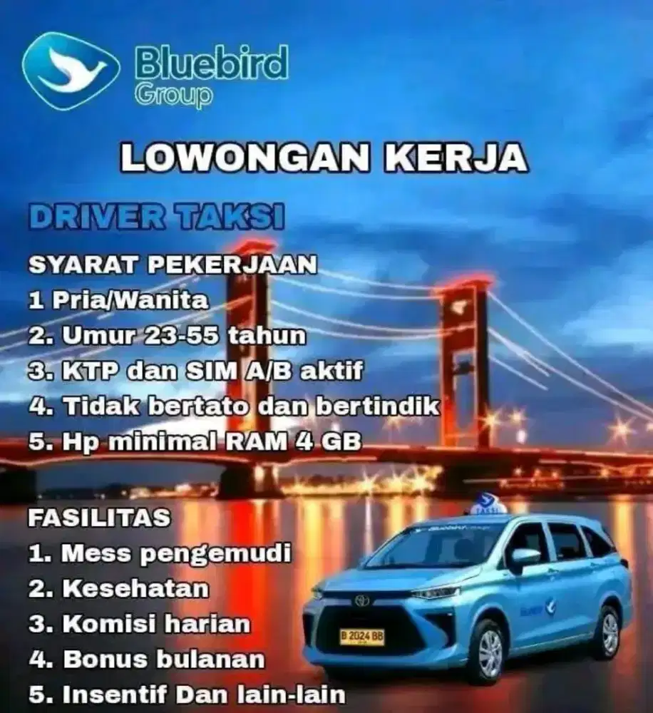 Loker Driver Palembang