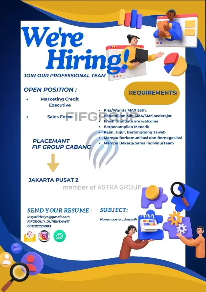 WERE HIRING MARKETING CREDITH EXECUTIVE