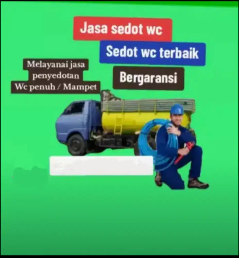 Jasa sedot WC bergaransi
