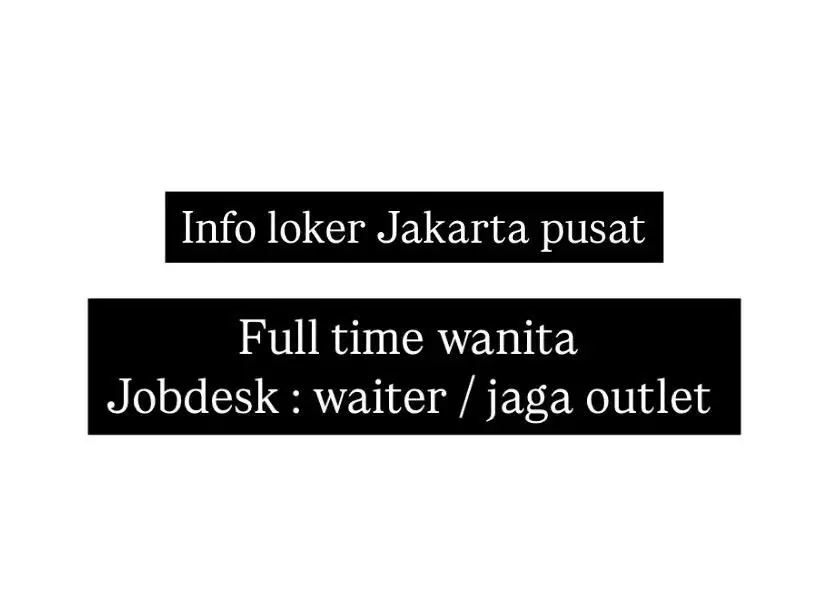 LOKER FRONT DESK (MERANGKAP WAITRESS)