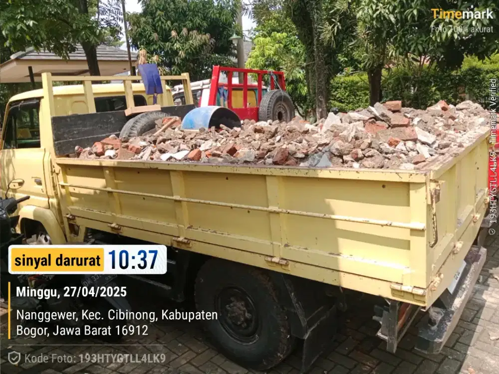 Jasa angkut/buang puing, sampah projek, pindahan rumah dll.