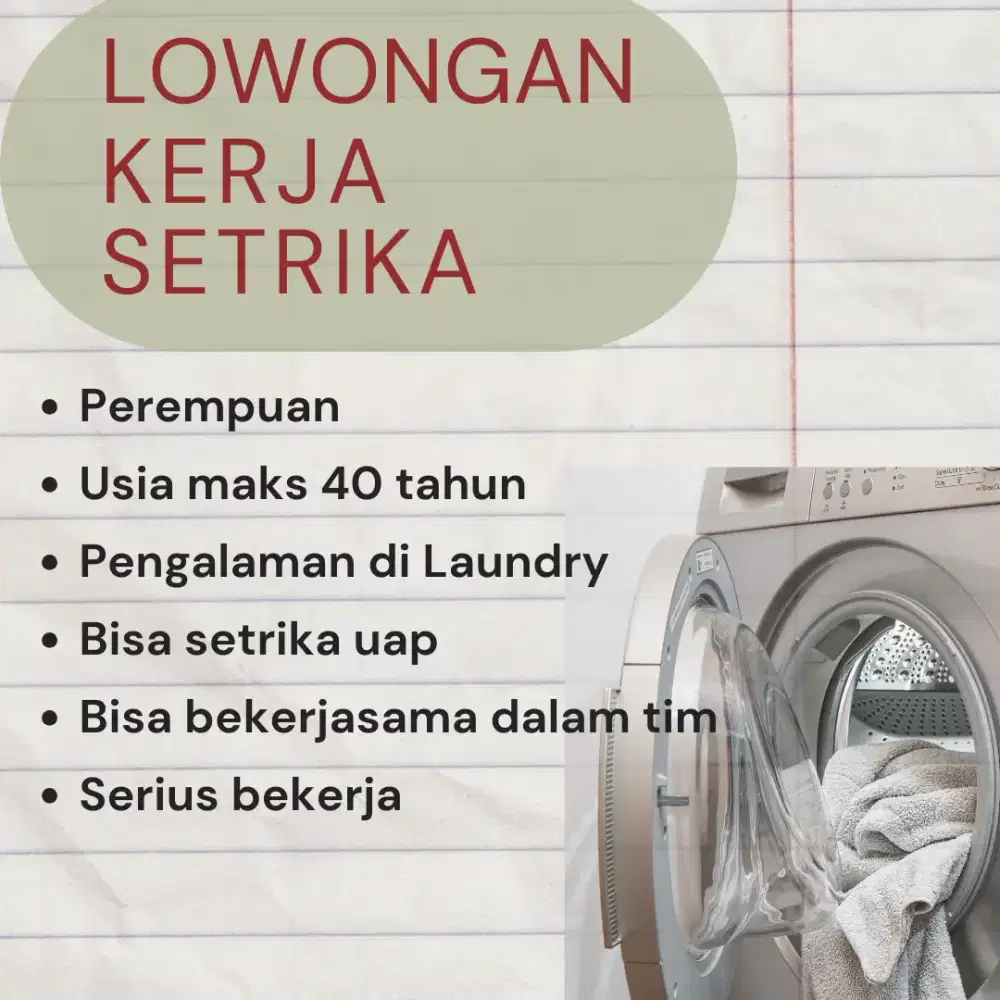 Karyawan Laundry