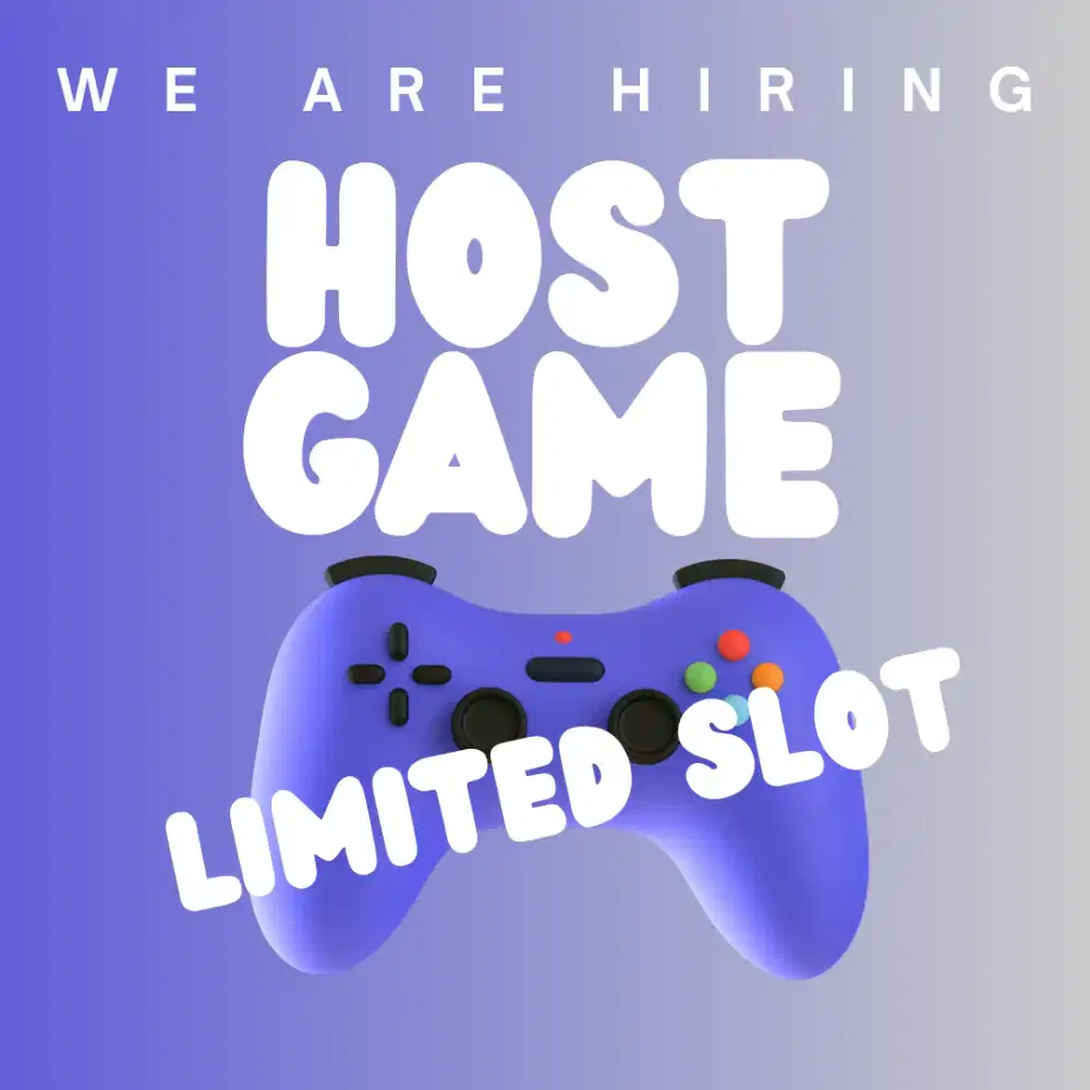 LOWONGAN KERJA UNTUK HOST GAME OFFLINE !!!