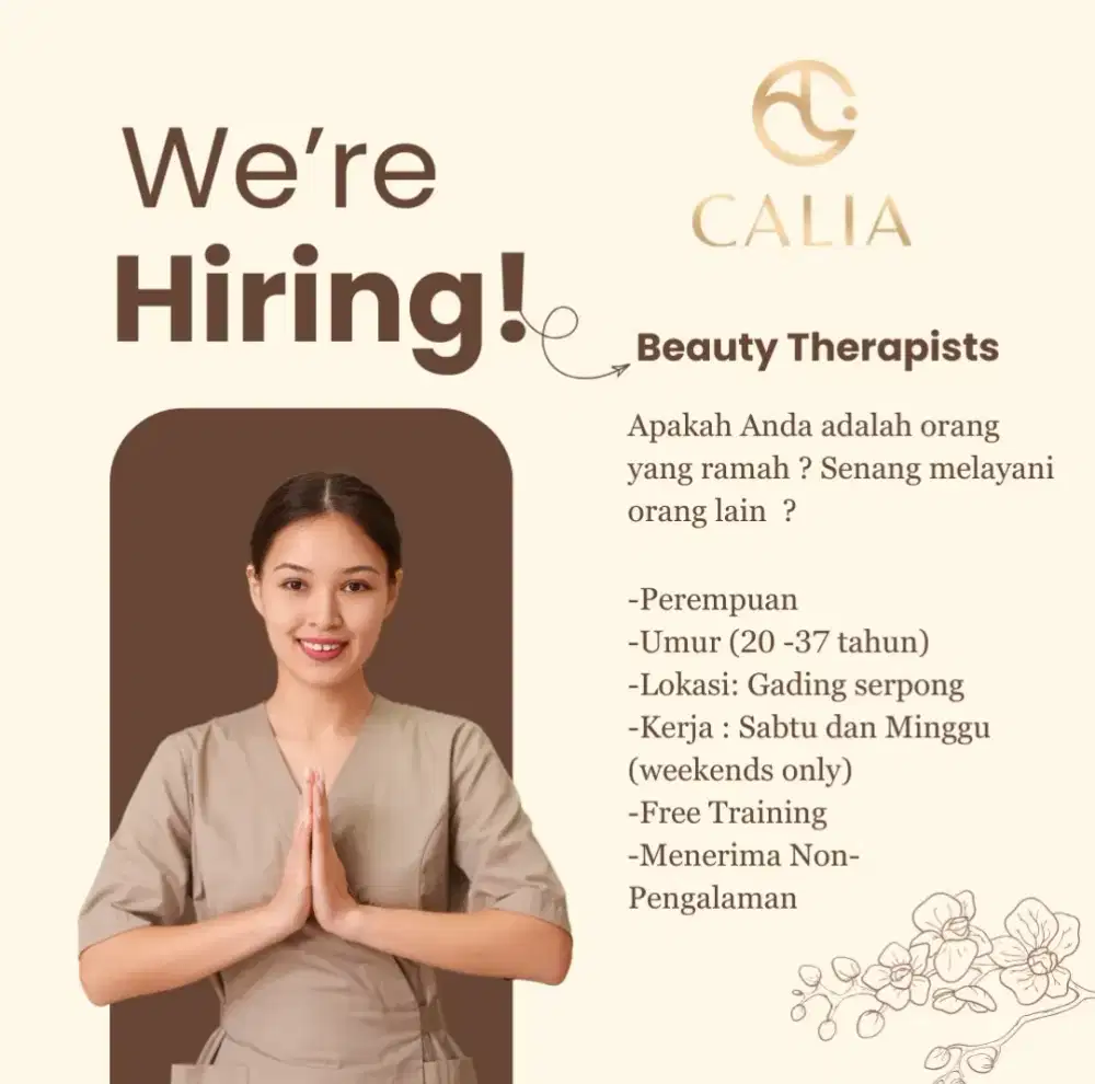Beauty Therapist (Weekend Only)