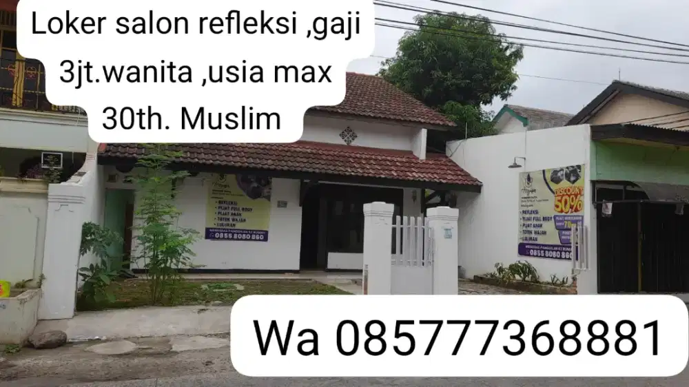 Loker wanita muslim refleksi salon