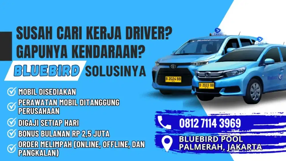 Lowongan pengemudi, supir, sopir Bluebird