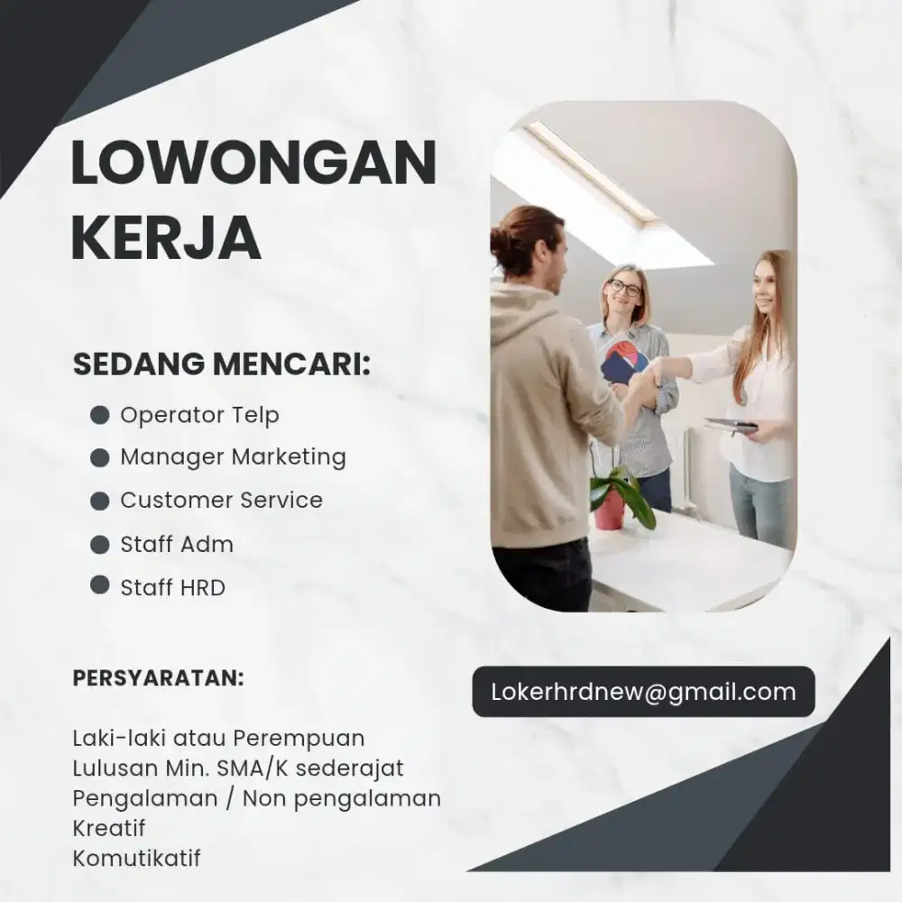 LOWONGAN KERJA UNTUK KARYAWAN TETAP