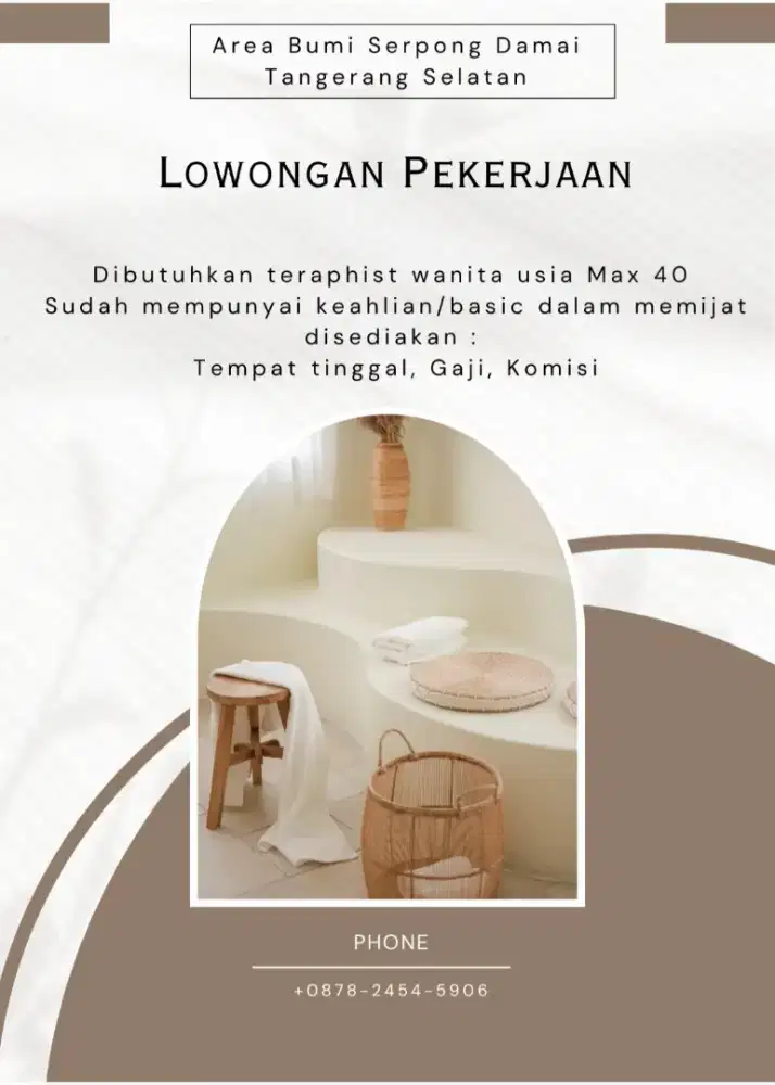 LOWONGAN TERAPIS