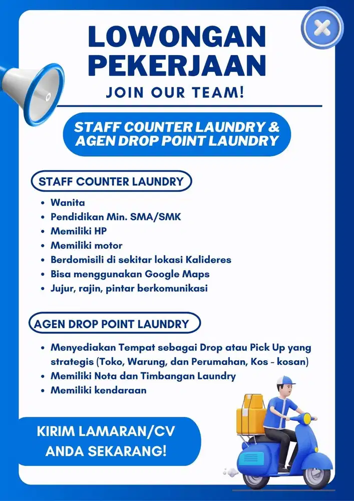 Lowongan Staff Laundry