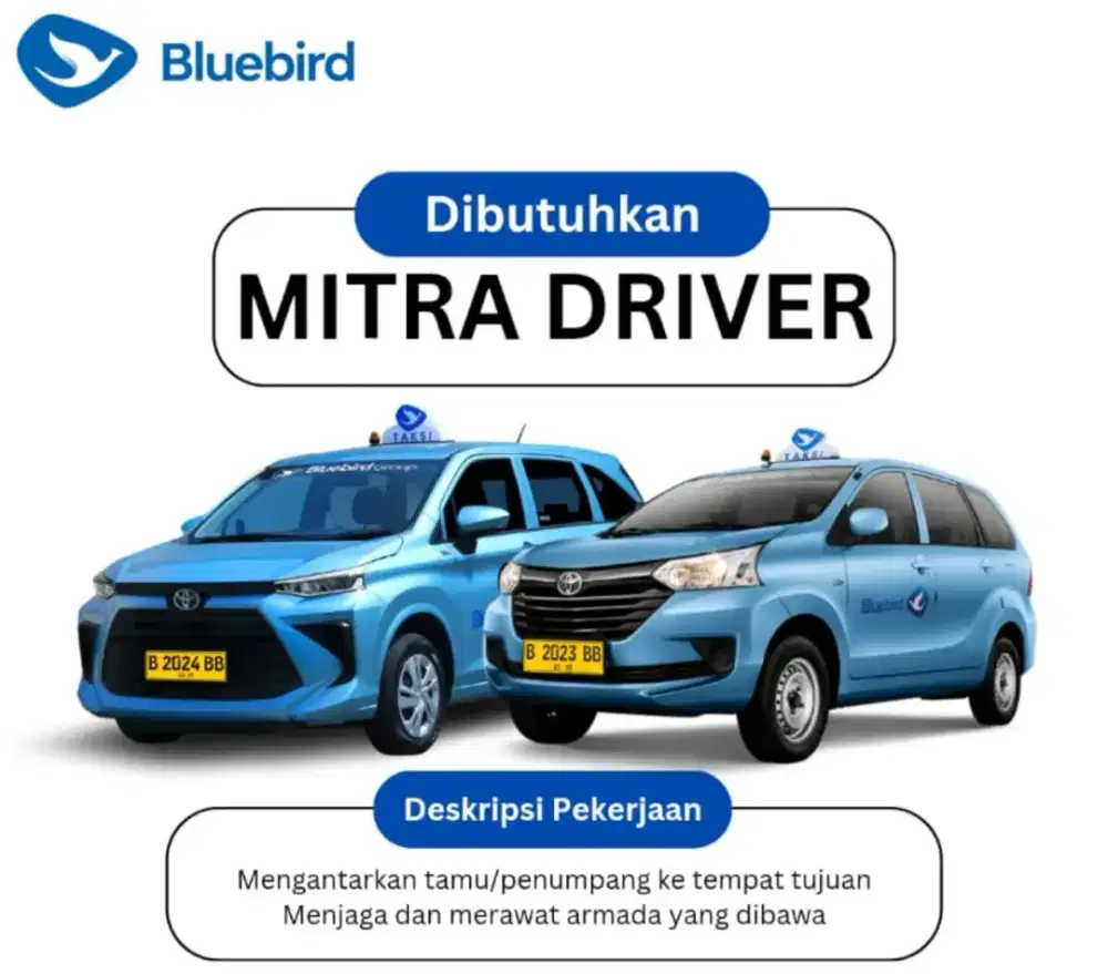 Dibutuhkan pengemudi blue bird pool garuda