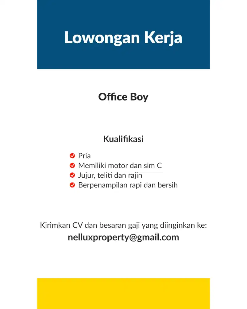 Office Boy di Mekar Wangi
