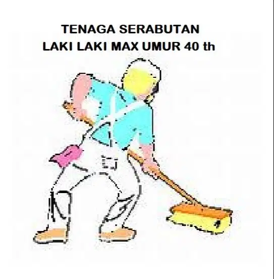 Serabutan laki laki rajin,jujur,tanggung jawab,ada inisiatif kerja