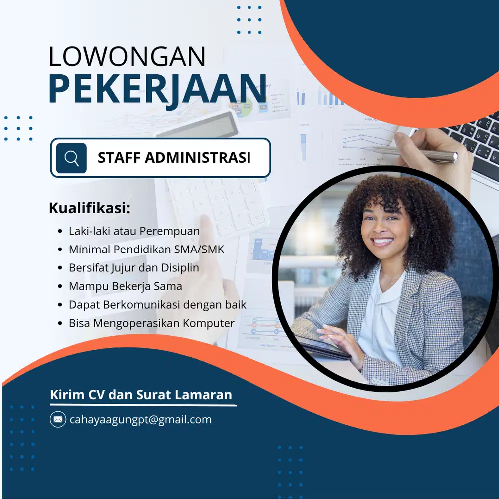 DIBUTUHKAN STAFF ADMINISTRASI