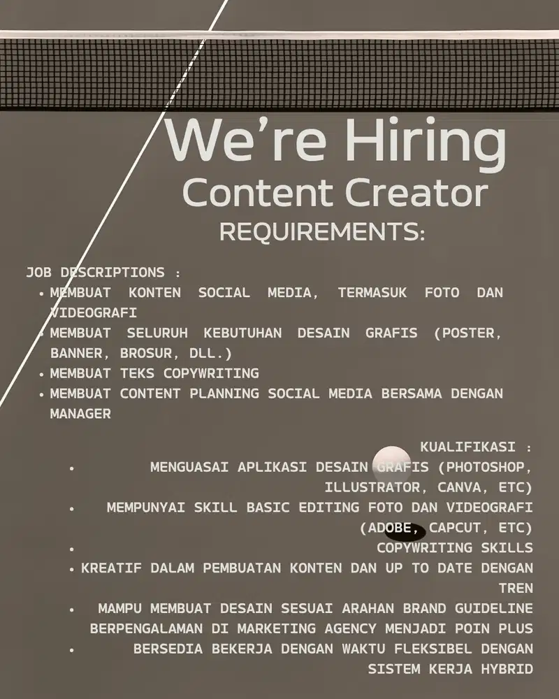Content Creator Padel Court