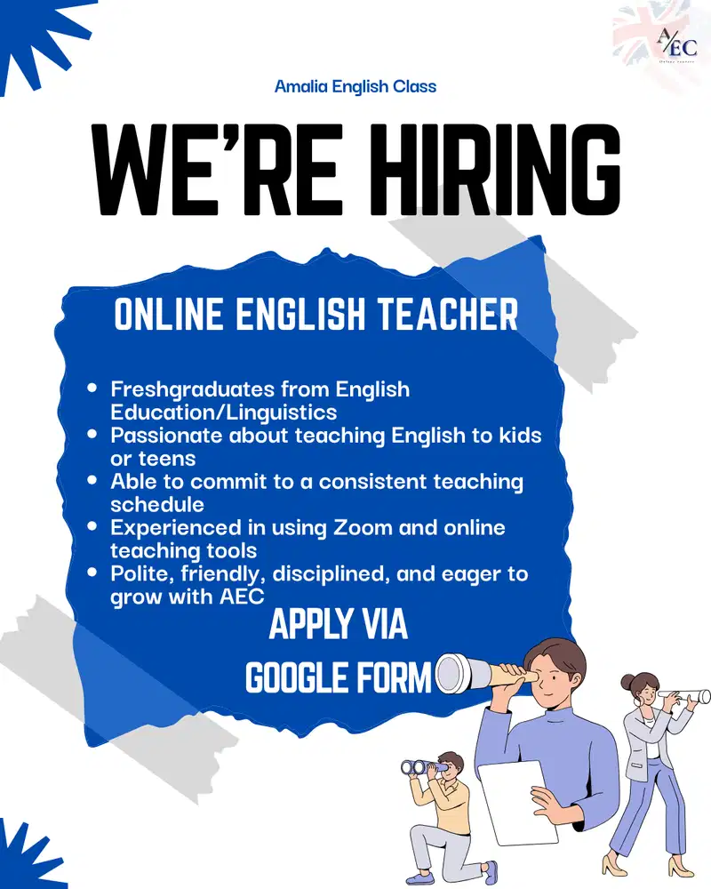 ONLINE ENGLISH TEACHER (KHUSUS FRESHGRADUATES)