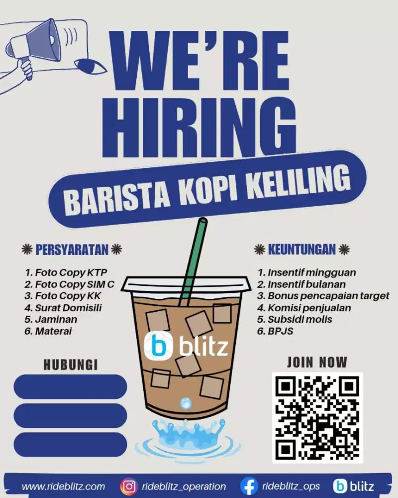 Loeongan kerja Barista