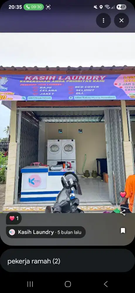 Dicari Tenaga Kerja Laundry