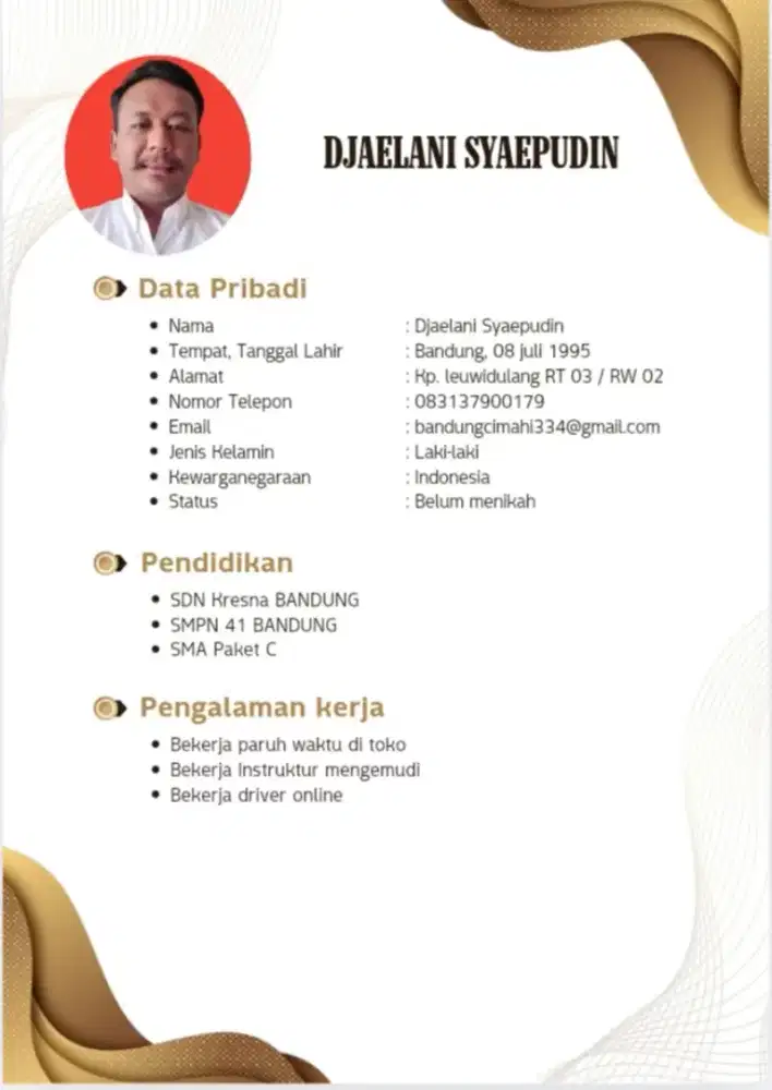 Cari pekerjaan driver SIM A