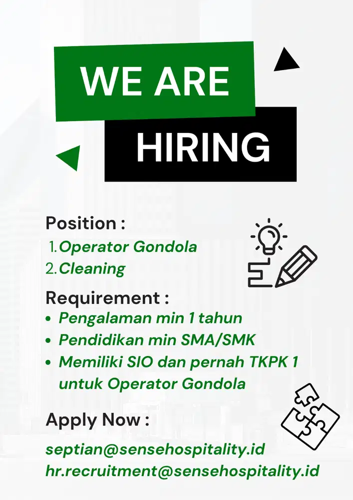 OPERATOR GONDOLA & CLEANING