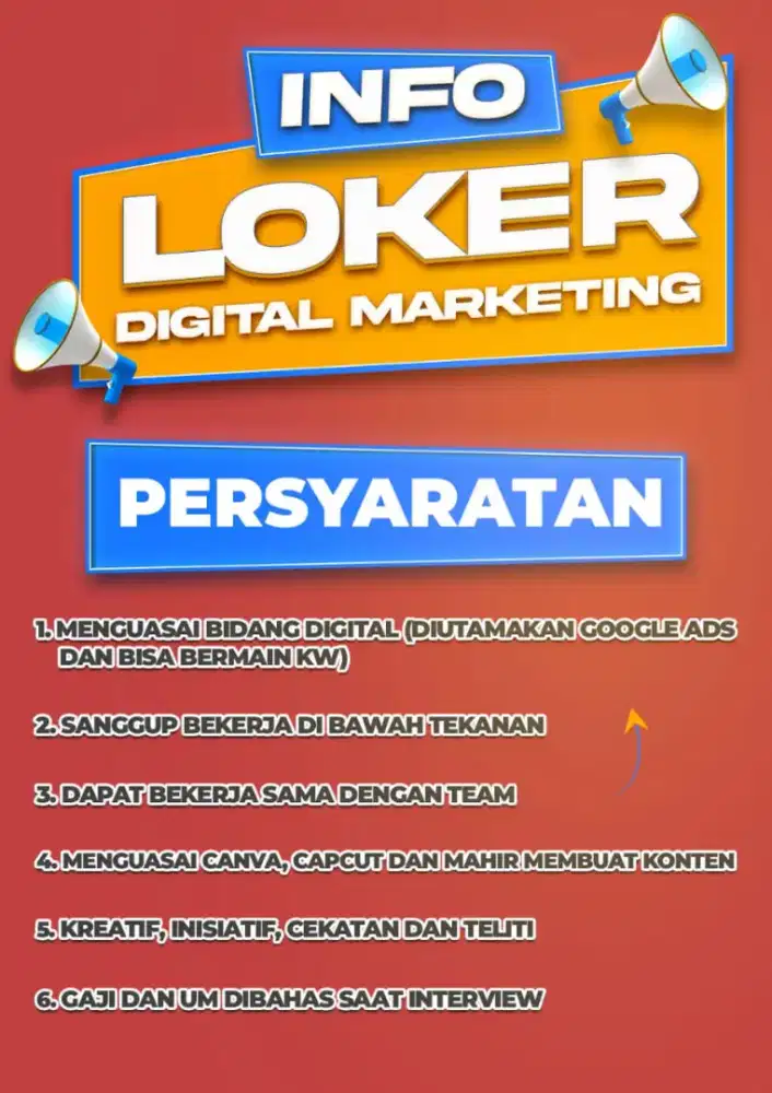 DICARI YG BERPENGALAMAN
