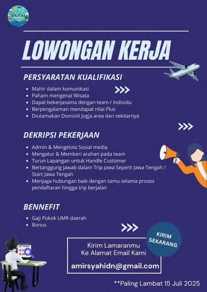 Loker for Admin Marketing