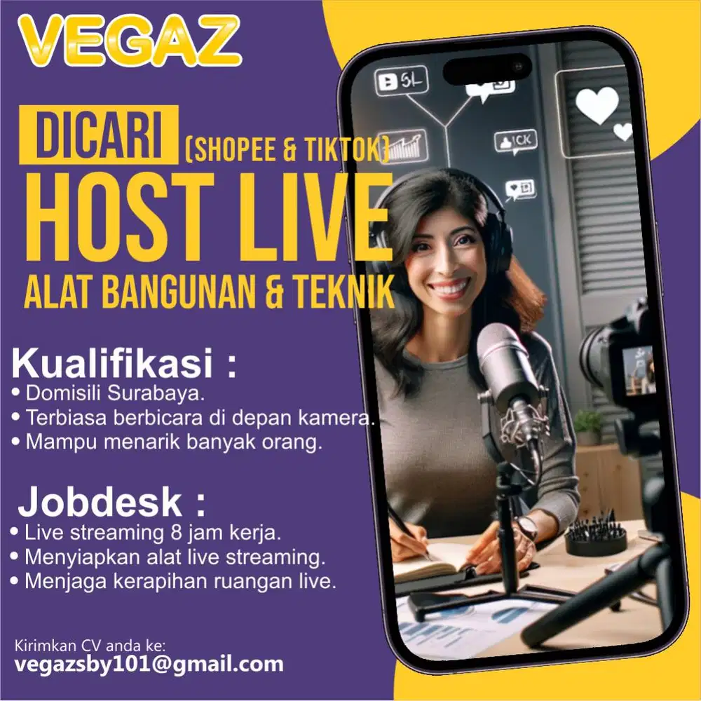 HOST LIVE DAN ADMIN MARKET PLACE