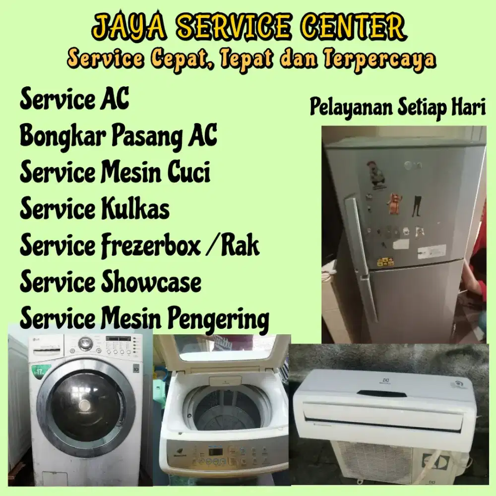 Service Kulkas Frezer Bongkar Pasang AC Servis AC Mesin Cuci Rungkut