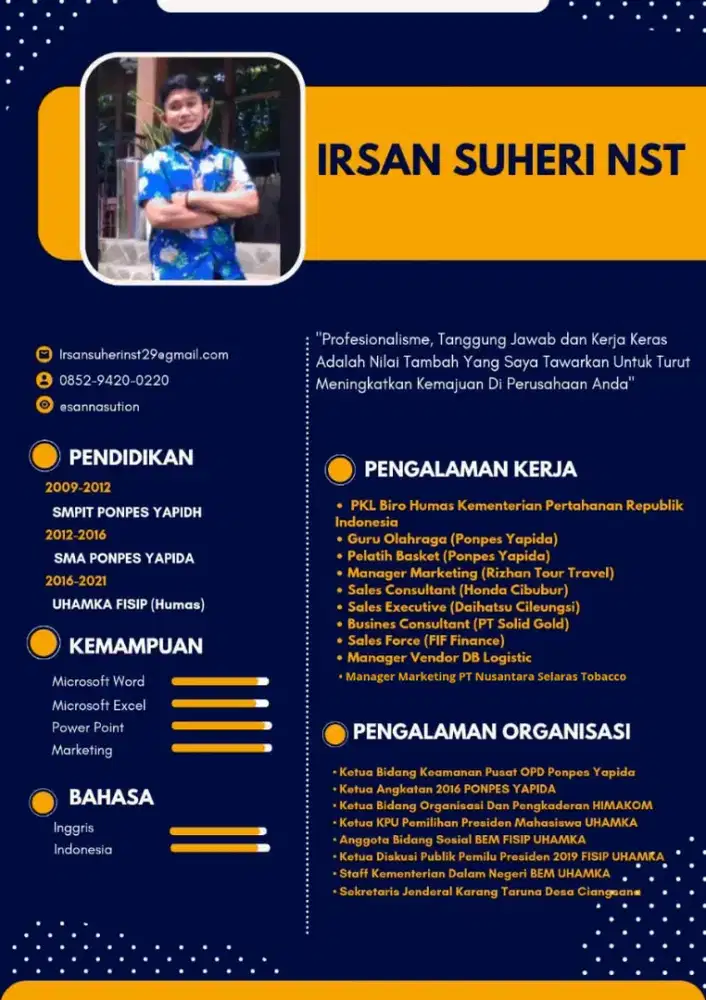 Pekerja Keras dan jujur