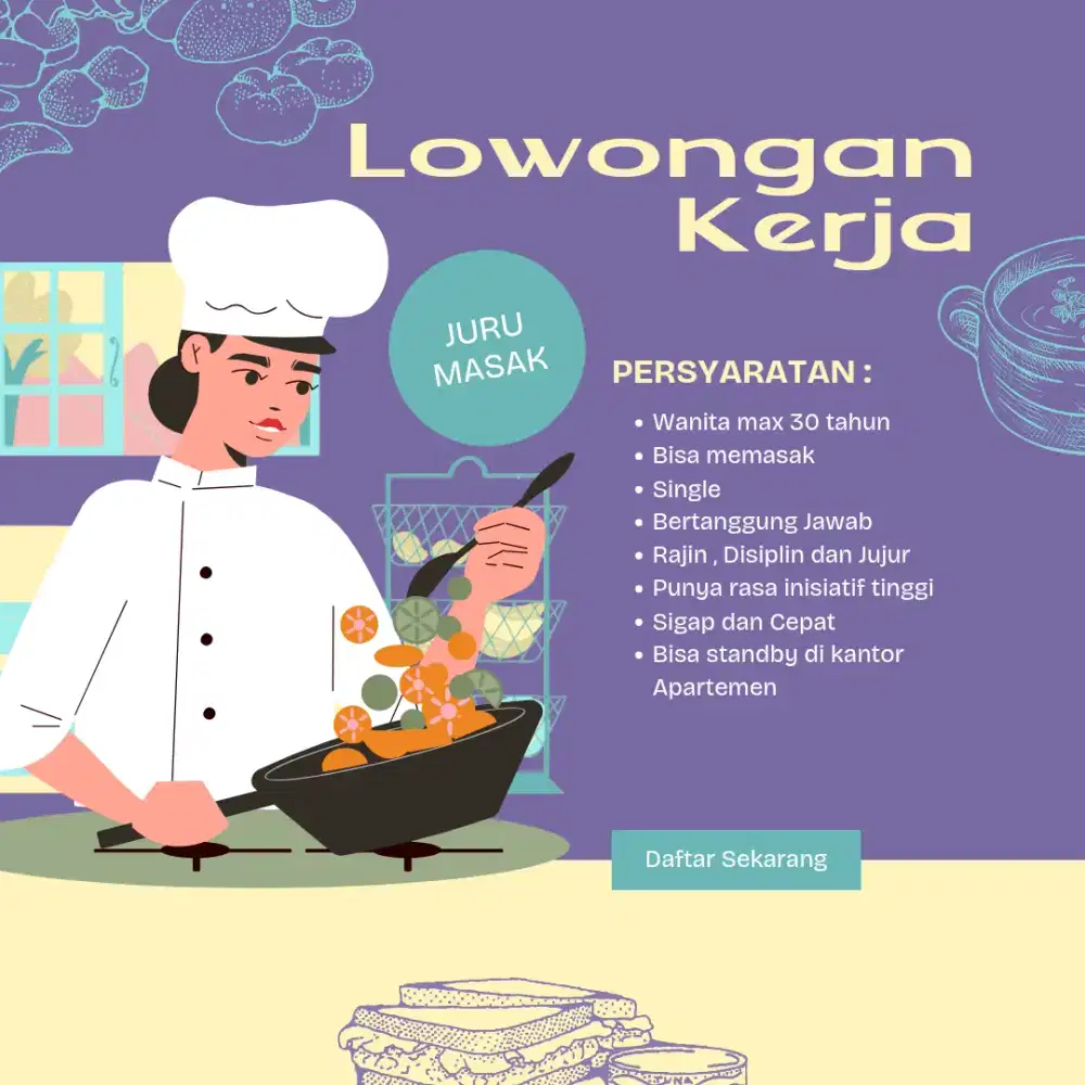Di Butuh Koki Masak