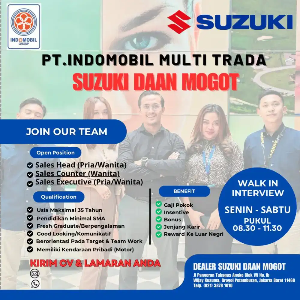 DIBUTUHKAN SEGERA SALESMAN