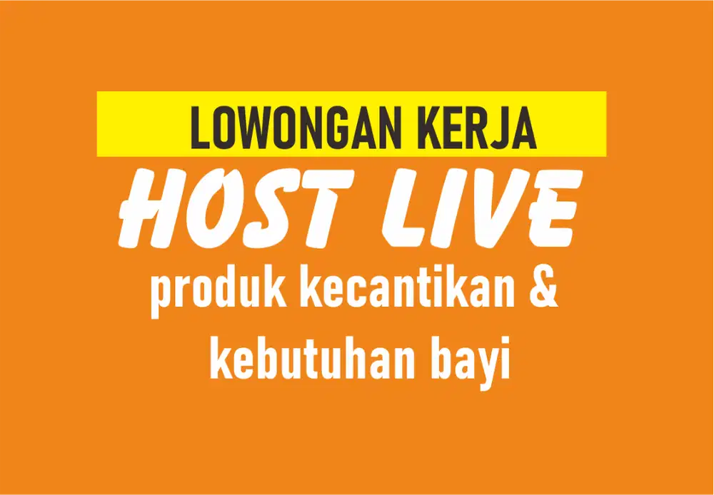 Cari Host Live untuk produk kecantikan